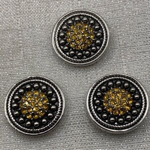 💗SALE - Matching November - Ginger Snaps & Co. Snap Button Charms - Set of 3